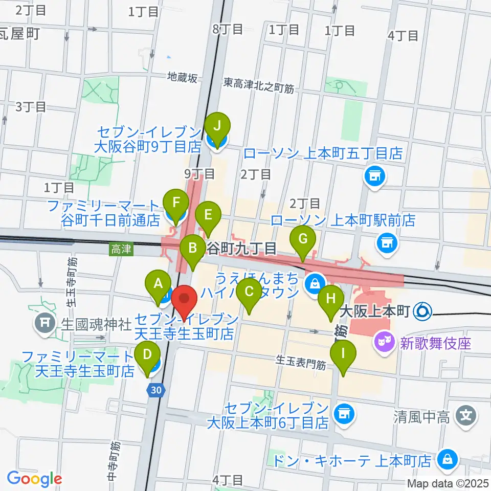 ドラムショップACT どらむ村周辺のコンビニエンスストア一覧地図