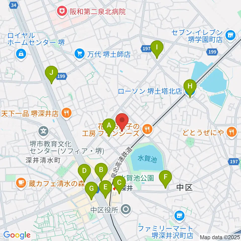 森楽器周辺のコンビニエンスストア一覧地図