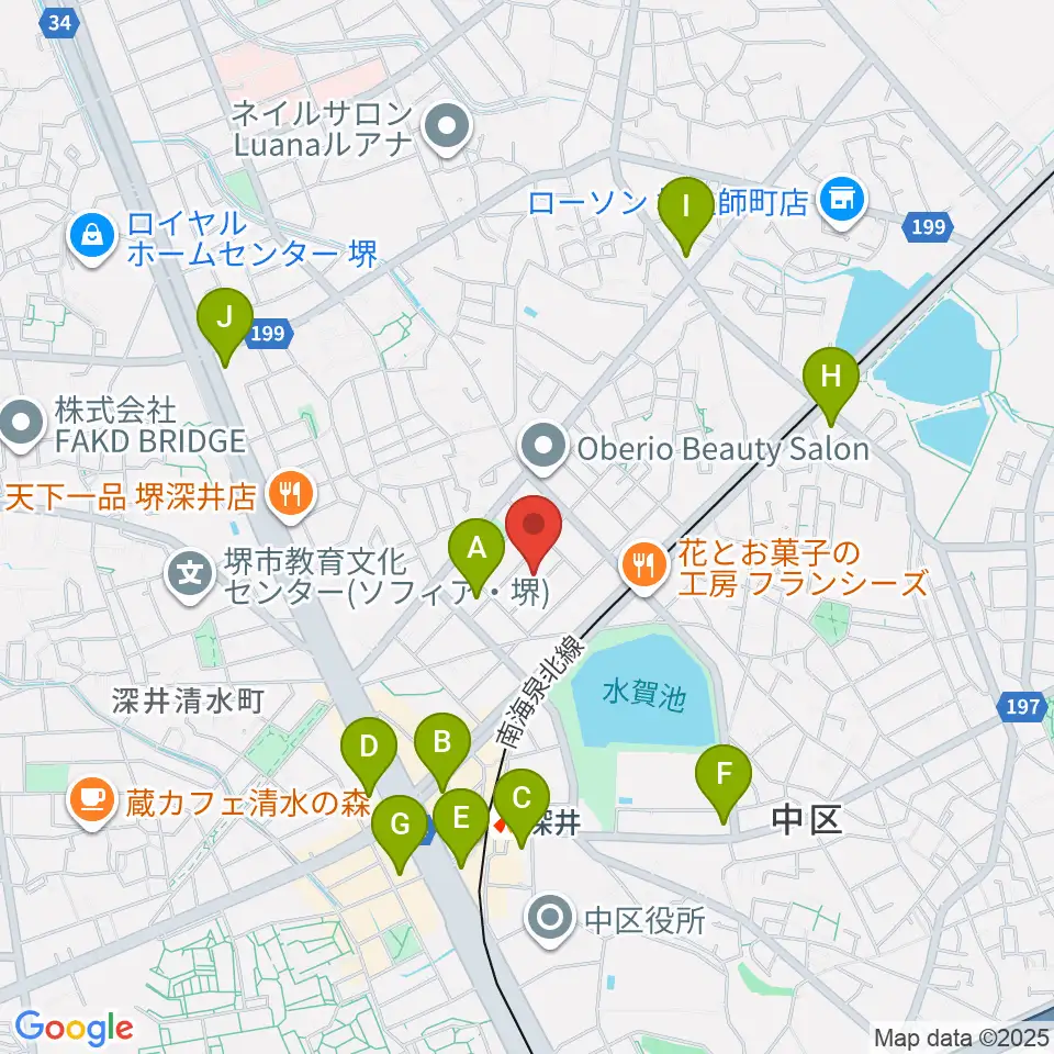 森楽器周辺のコンビニエンスストア一覧地図