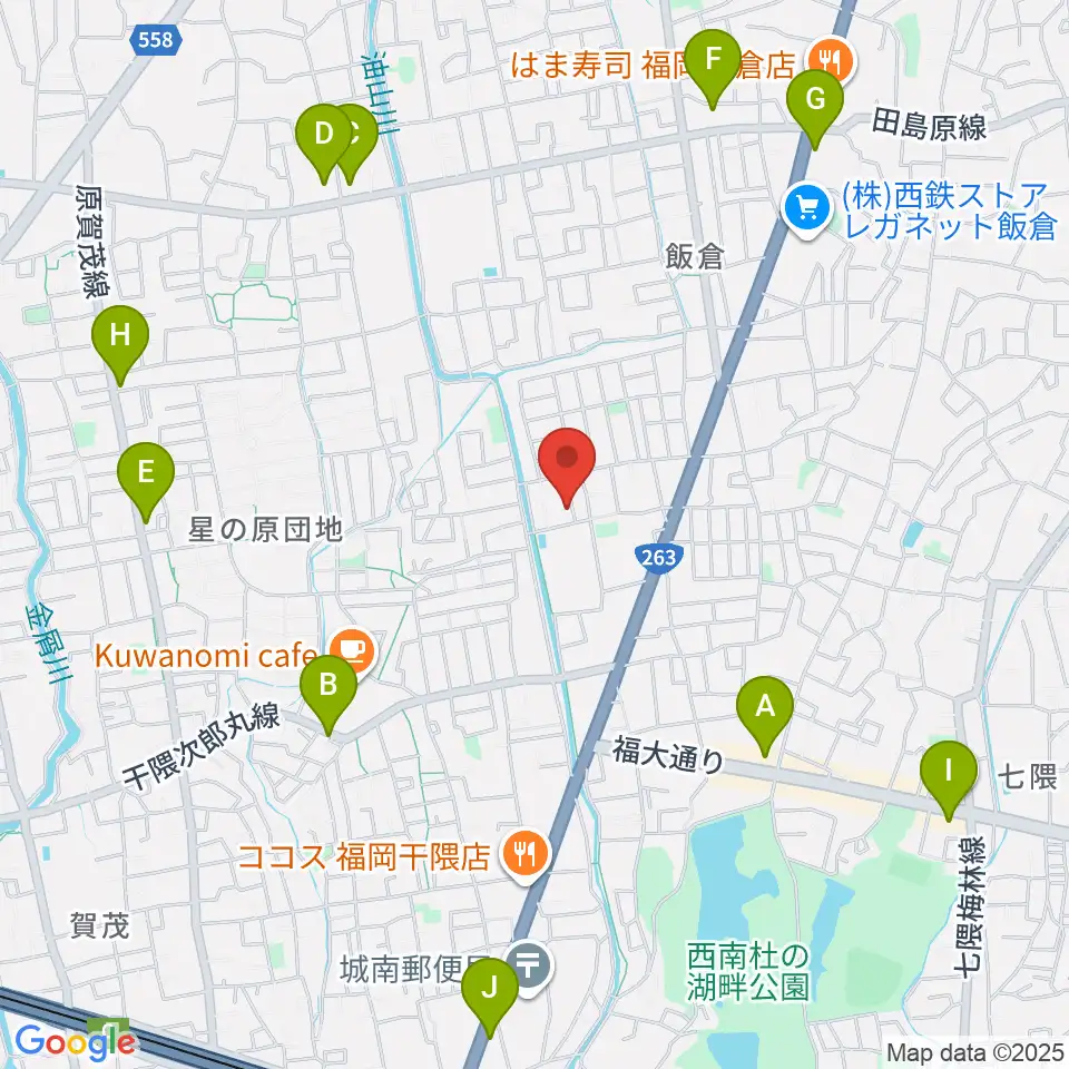 フジシマカスタムギター周辺のコンビニエンスストア一覧地図