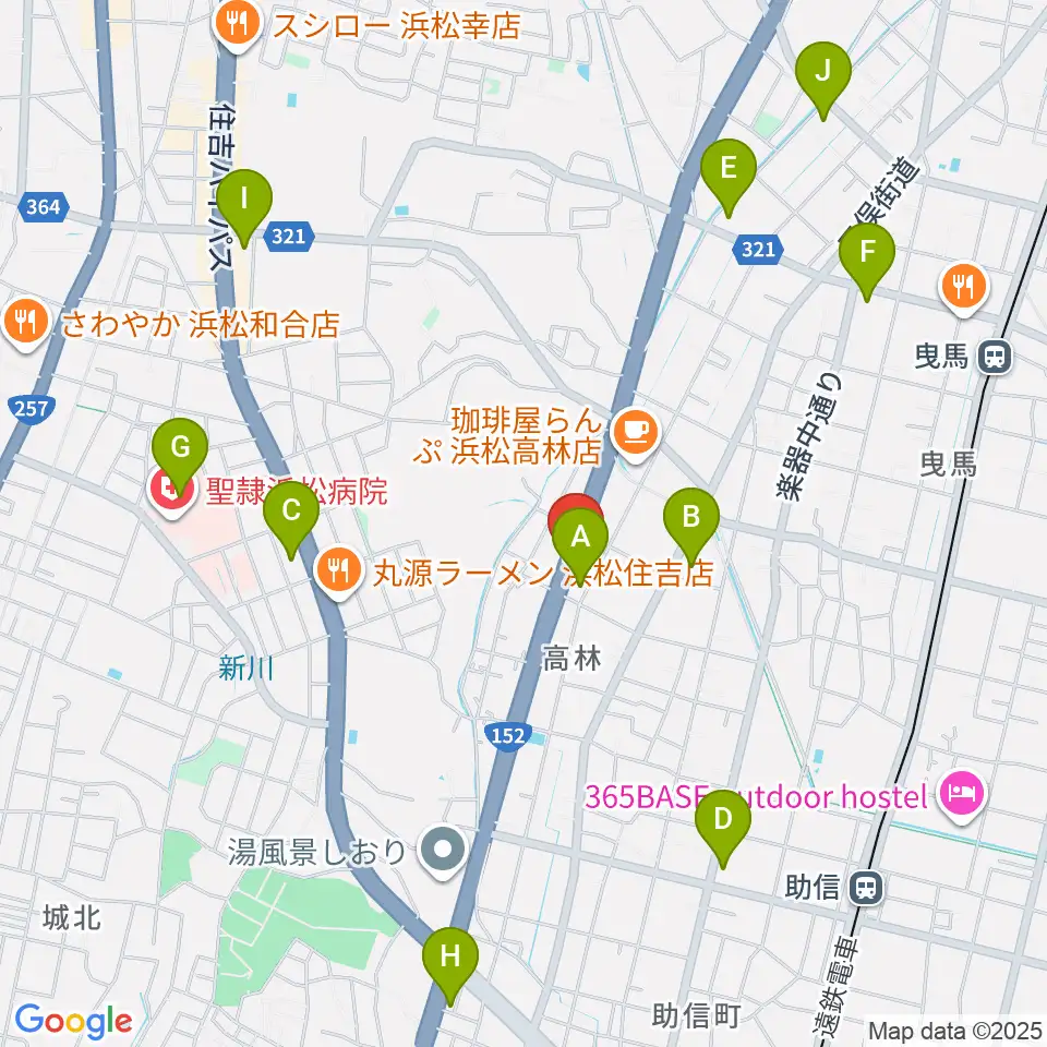 ソニックス周辺のコンビニエンスストア一覧地図