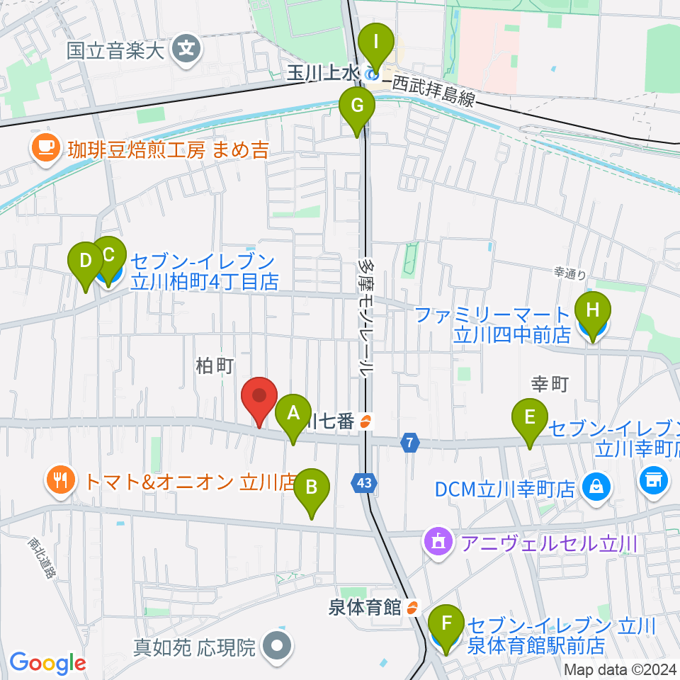 STUDIO YH周辺のコンビニエンスストア一覧地図