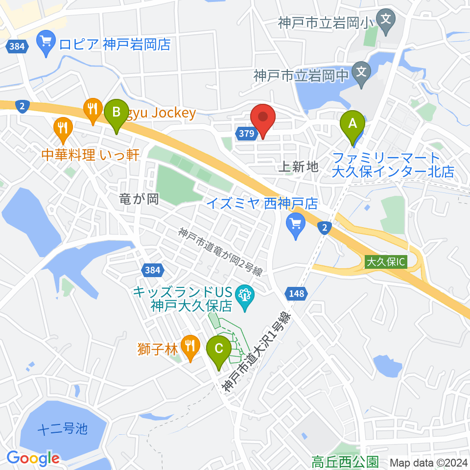 ギター工房オデッセイ周辺のコンビニエンスストア一覧地図