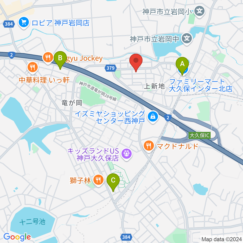 ギター工房オデッセイ周辺のコンビニエンスストア一覧地図