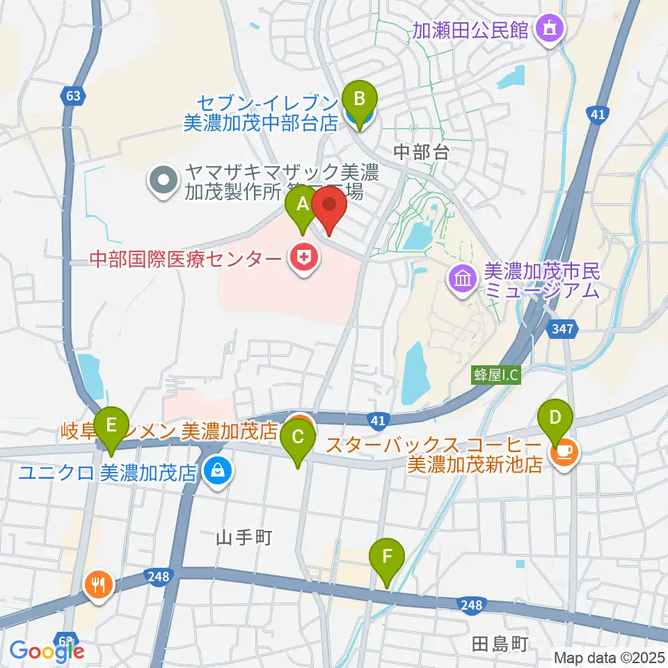 Ancestors Ukulele周辺のコンビニエンスストア一覧地図