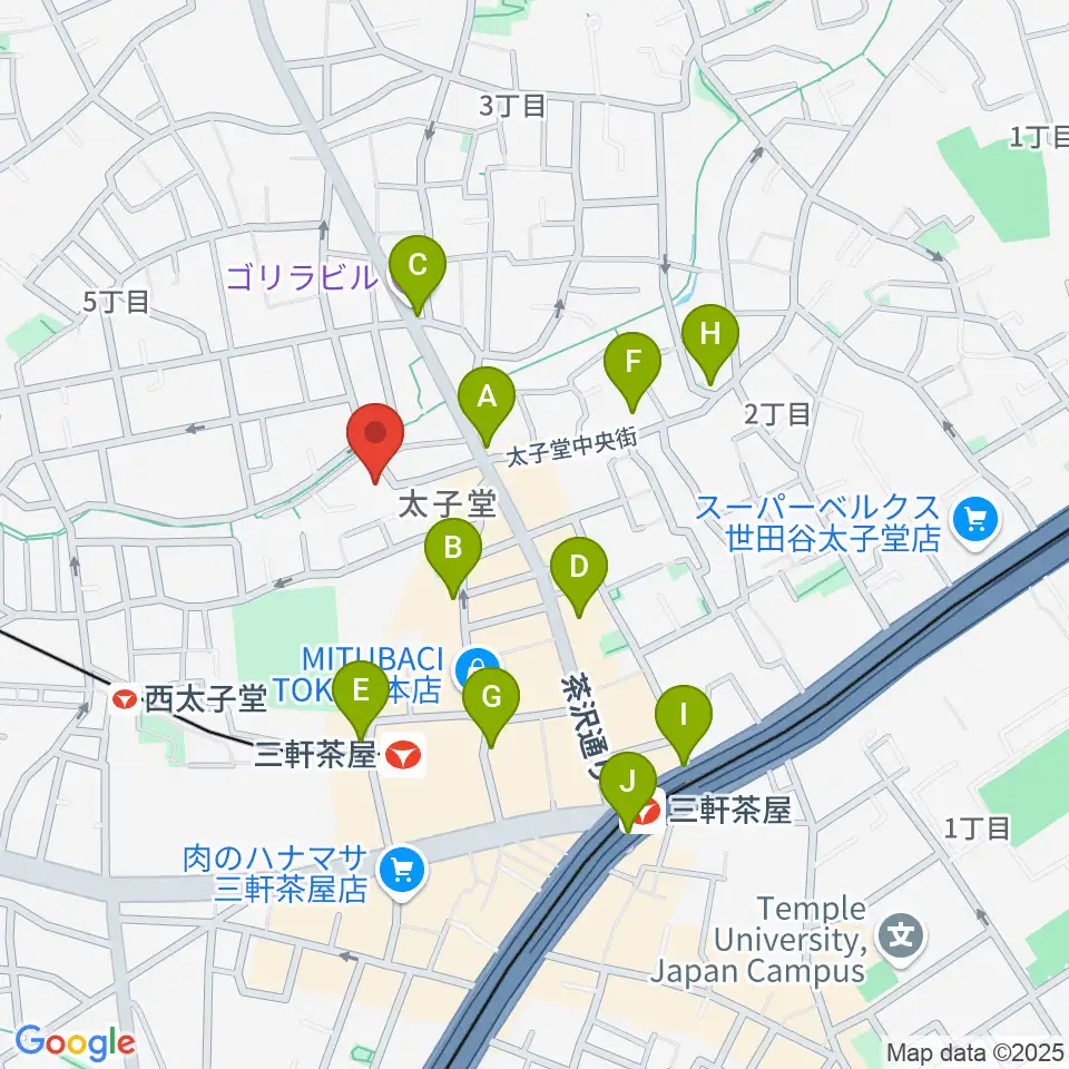 Festa Music Salon周辺のコンビニエンスストア一覧地図