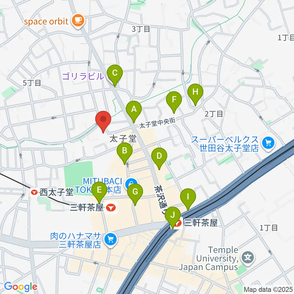 Festa Music Salon周辺のコンビニエンスストア一覧地図