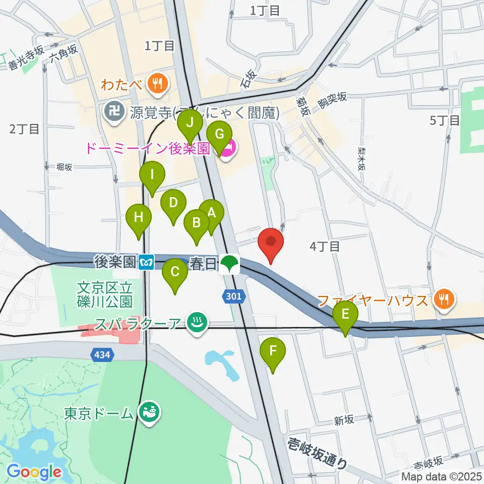 尚美ミュージックカレッジ専門学校周辺のコンビニエンスストア一覧地図