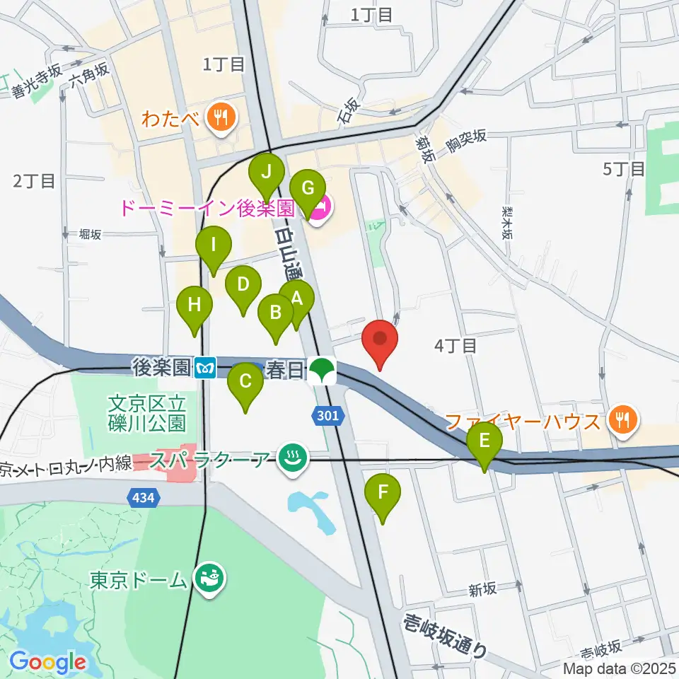 尚美ミュージックカレッジ専門学校周辺のコンビニエンスストア一覧地図