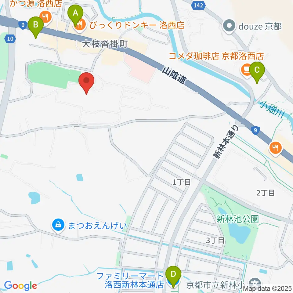 京都市立芸術大学 音楽学部周辺のコンビニエンスストア一覧地図