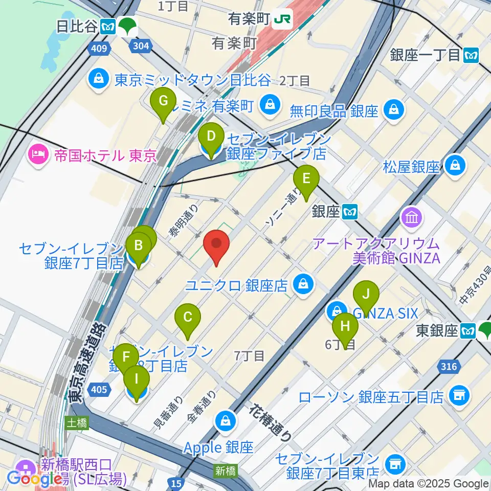 国際新堀芸術学院 東京校周辺のコンビニエンスストア一覧地図