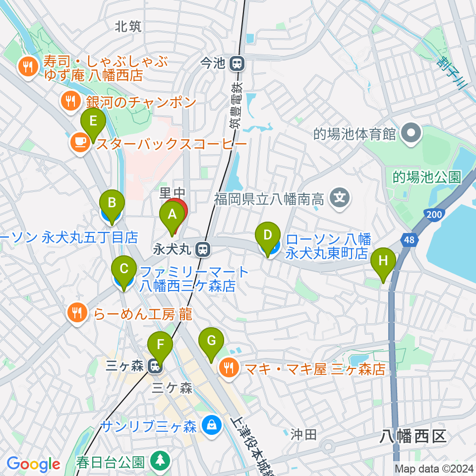 CIUスタジオ周辺のコンビニエンスストア一覧地図