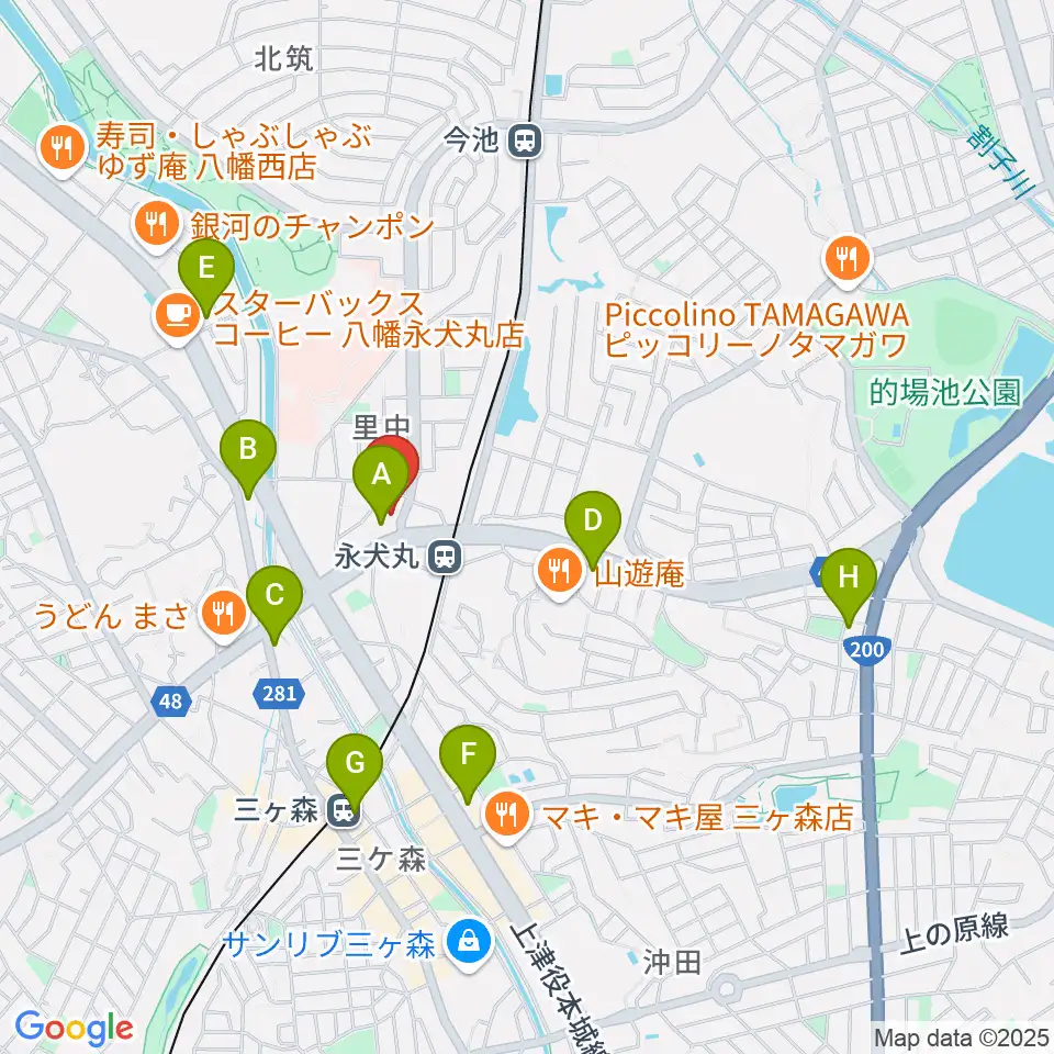 CIUスタジオ周辺のコンビニエンスストア一覧地図