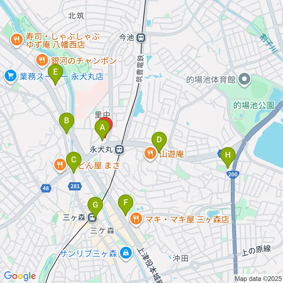 CIUスタジオ周辺のコンビニエンスストア一覧地図