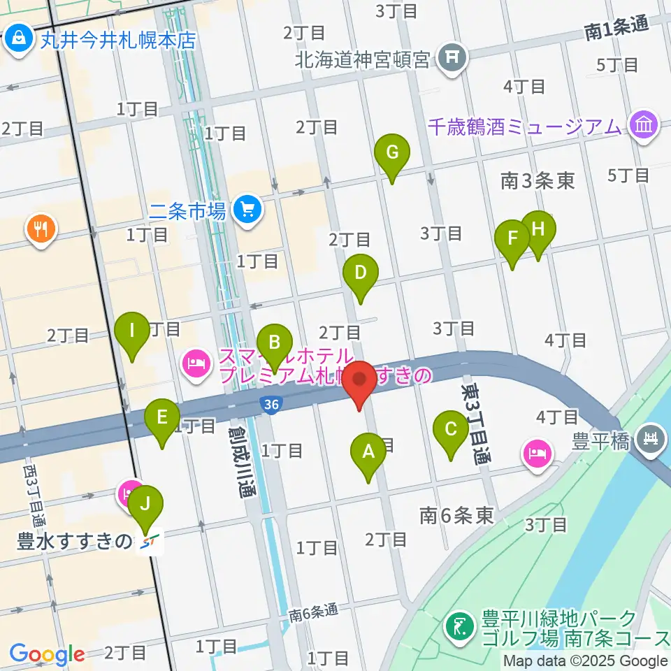 中華二胡学院周辺のコンビニエンスストア一覧地図