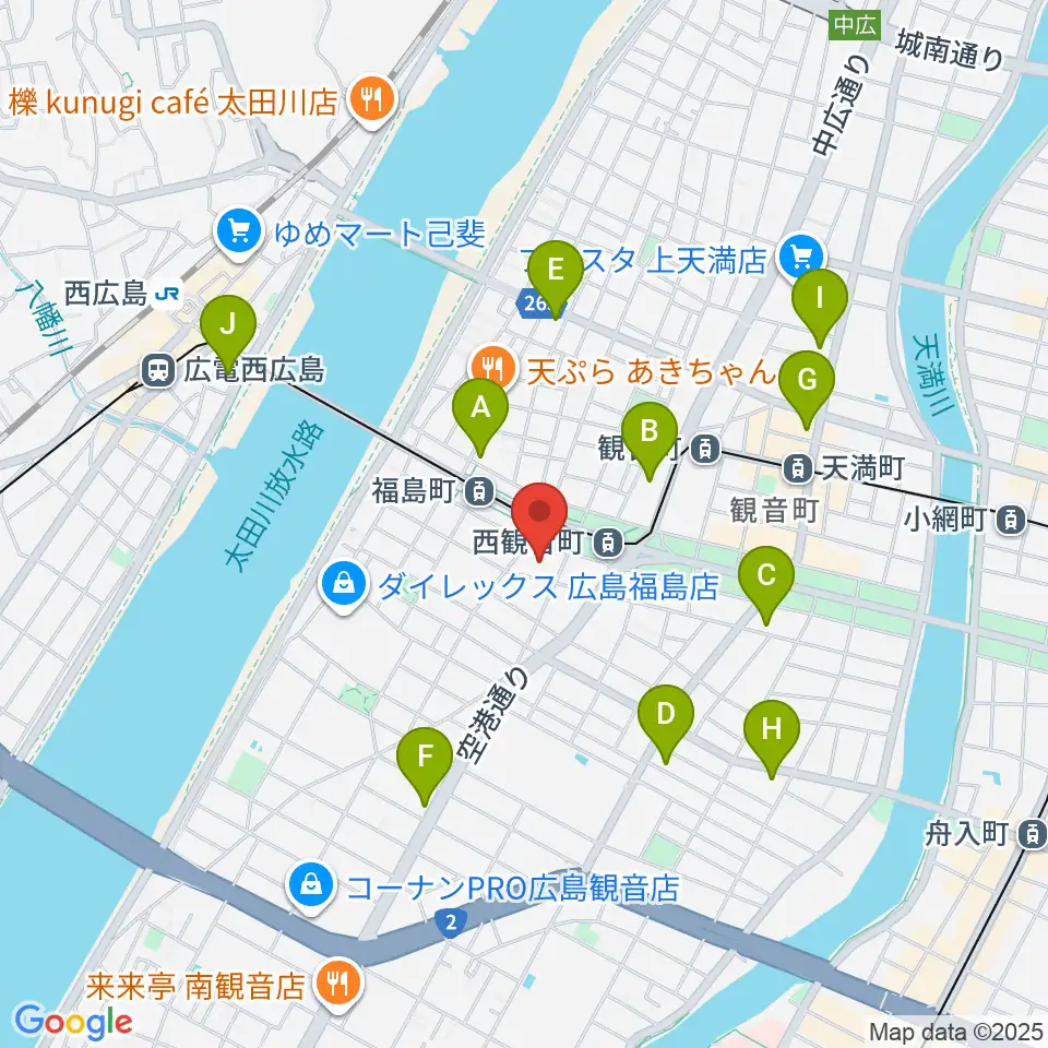 広島工業大学専門学校周辺のコンビニエンスストア一覧地図