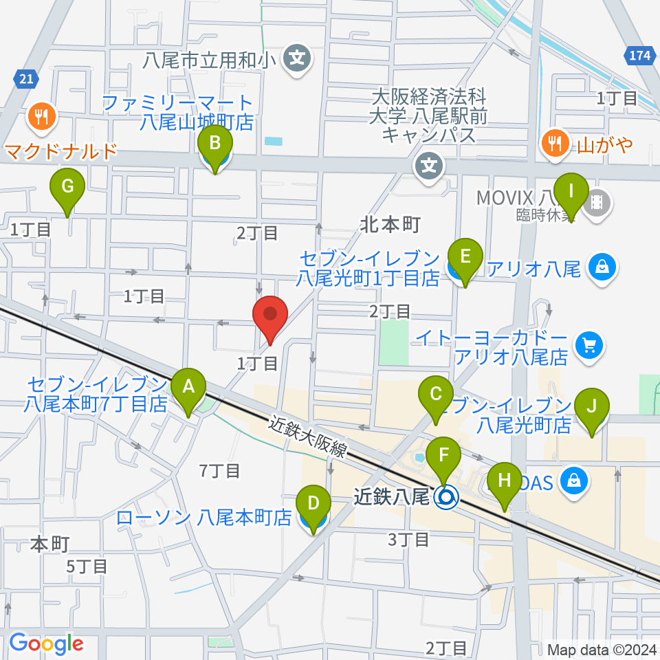 三嶋音楽教室周辺のコンビニエンスストア一覧地図