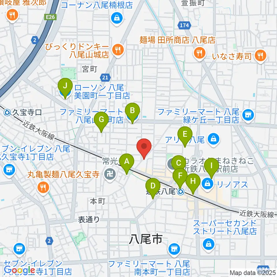 三嶋音楽教室周辺のコンビニエンスストア一覧地図