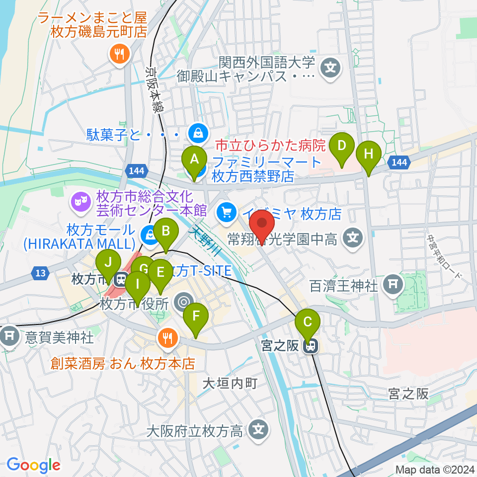 リプルミュージック周辺のコンビニエンスストア一覧地図