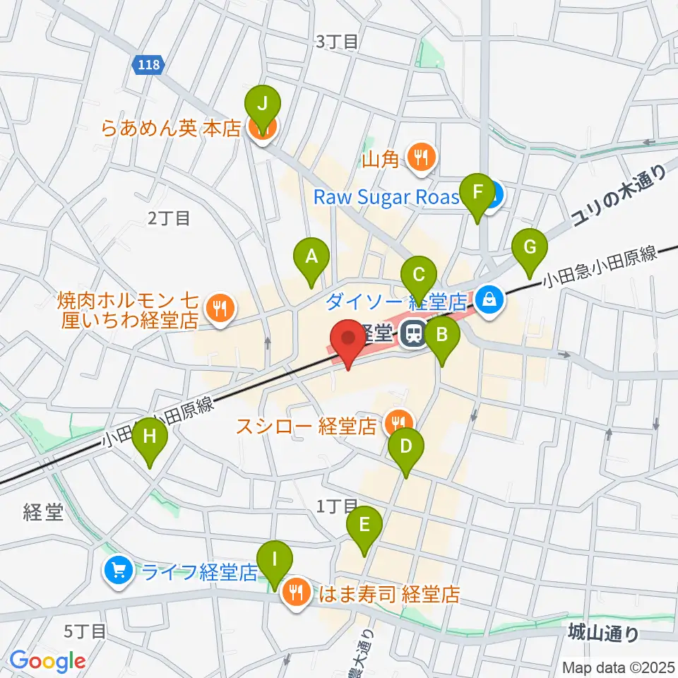 経堂Crazy Love周辺のコンビニエンスストア一覧地図