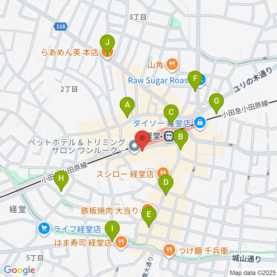 経堂Crazy Love周辺のコンビニエンスストア一覧地図