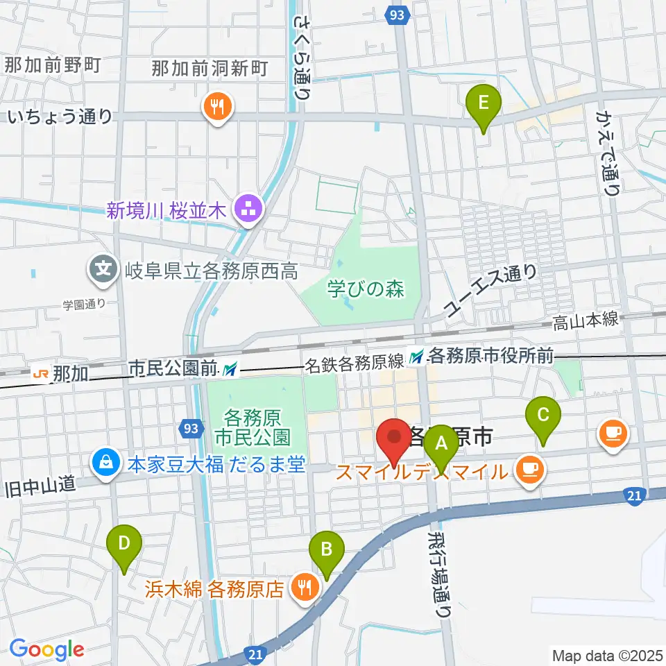 サウンドハンター各務原店 FreeMan周辺のコンビニエンスストア一覧地図