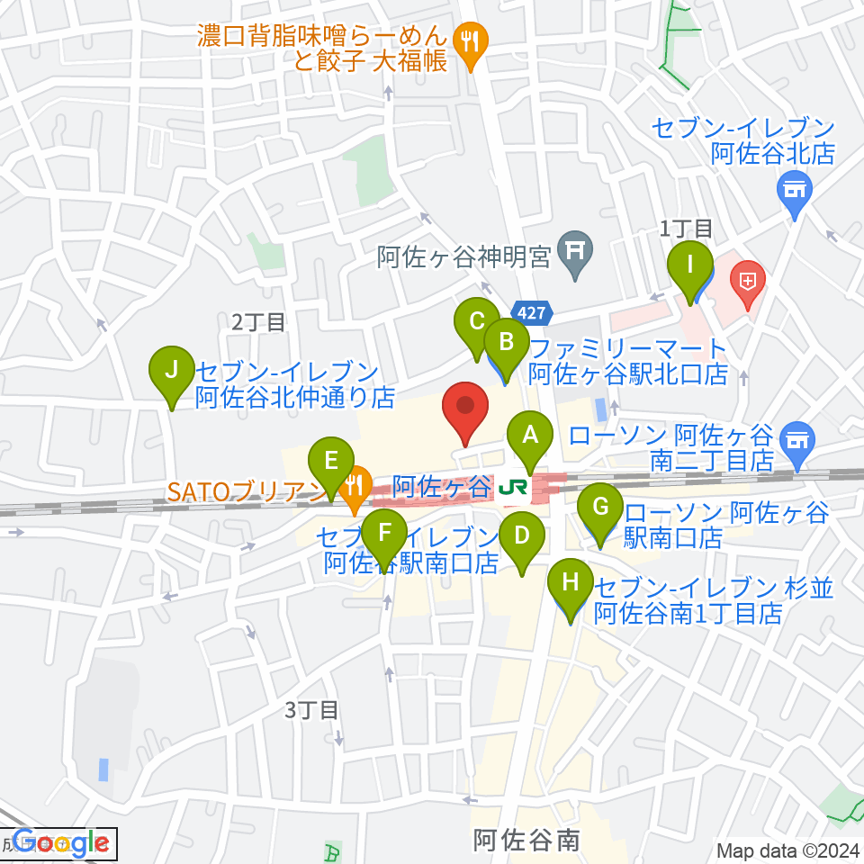 BAR ROCK INDIA周辺のコンビニエンスストア一覧地図