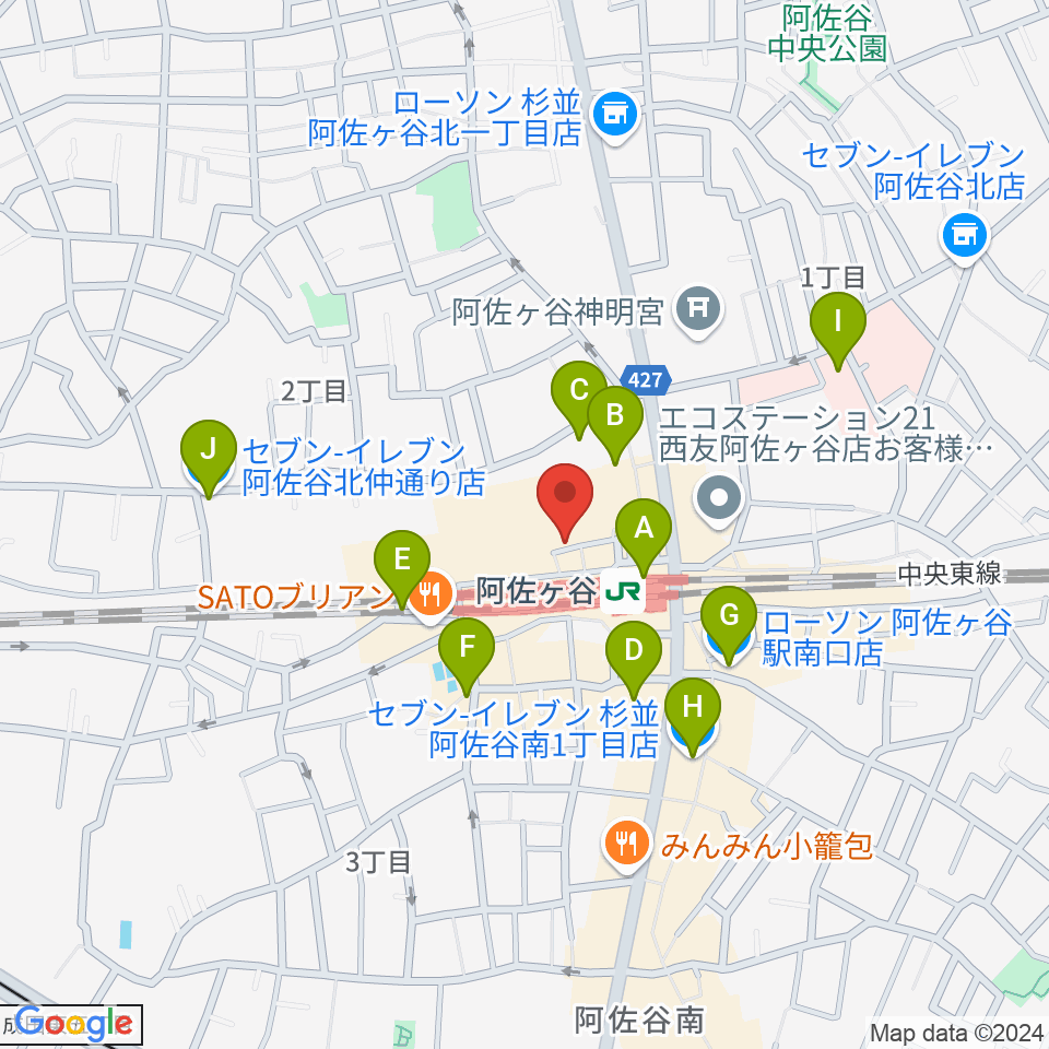 BAR ROCK INDIA周辺のコンビニエンスストア一覧地図