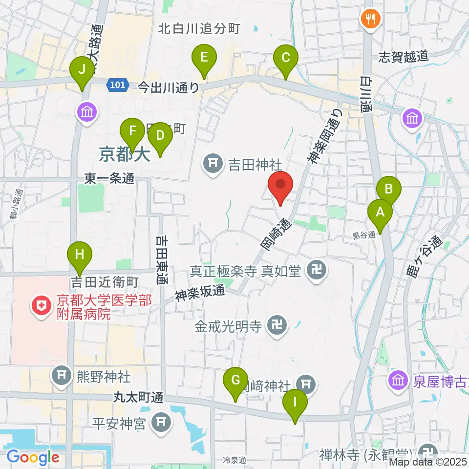 錦鱗館周辺のコンビニエンスストア一覧地図