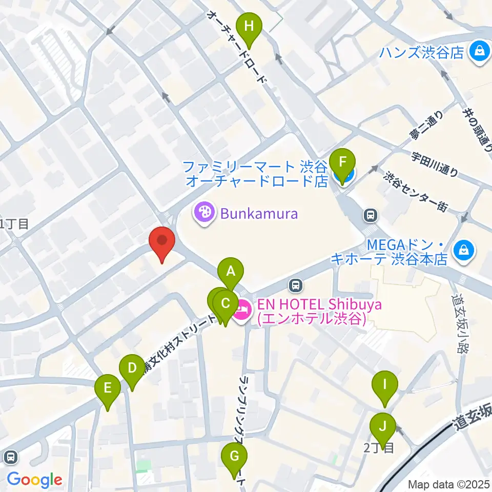 チェレステ・スタジオ松濤周辺のコンビニエンスストア一覧地図