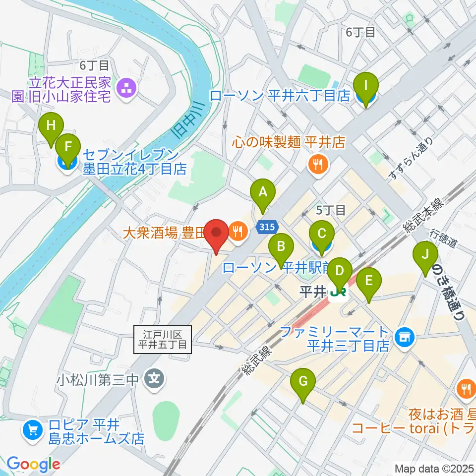 サウンド・プラグ周辺のコンビニエンスストア一覧地図