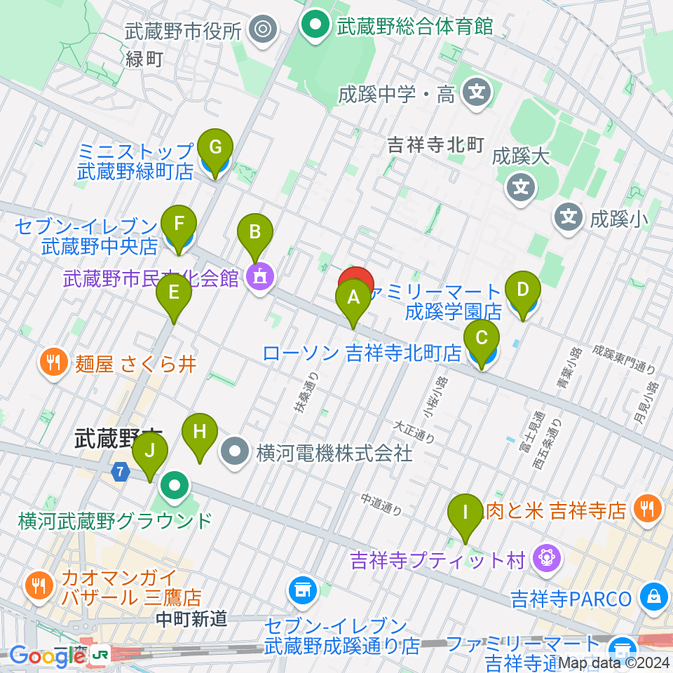 ネイロデザイン周辺のコンビニエンスストア一覧地図