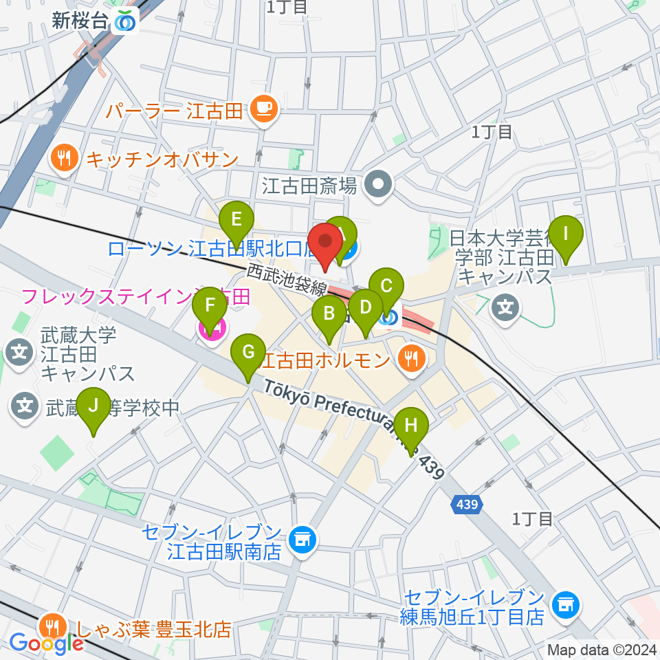 村川ヴァイオリン工房周辺のコンビニエンスストア一覧地図