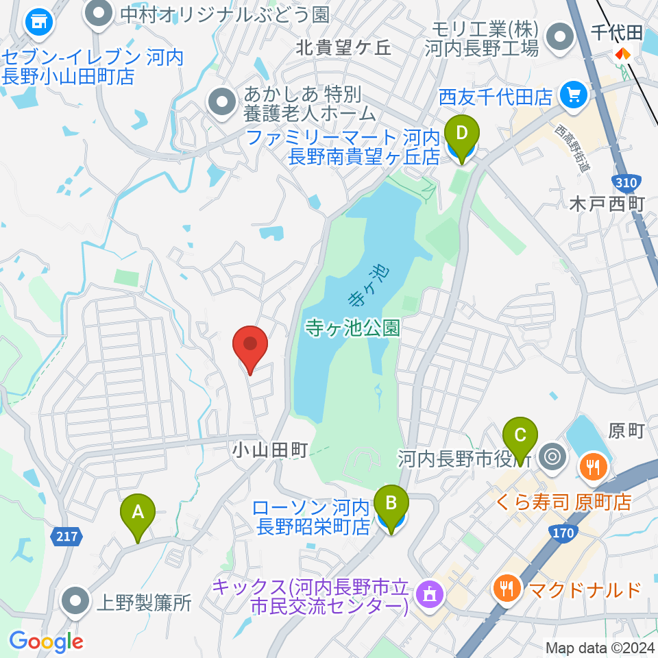 田中ピアノサービス周辺のコンビニエンスストア一覧地図