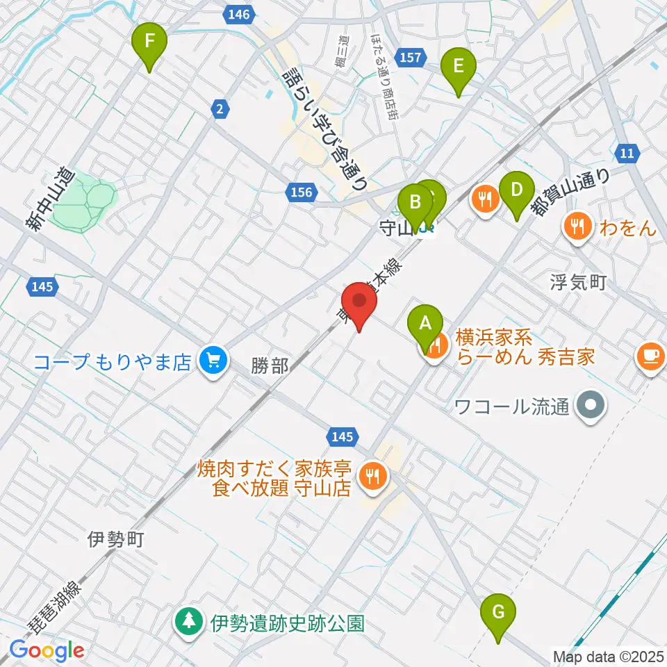 京滋ピアノ調律 / スティマー・ザール周辺のコンビニエンスストア一覧地図