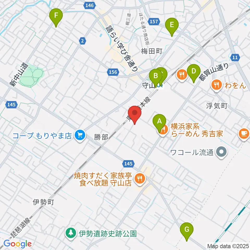京滋ピアノ調律 / スティマー・ザール周辺のコンビニエンスストア一覧地図