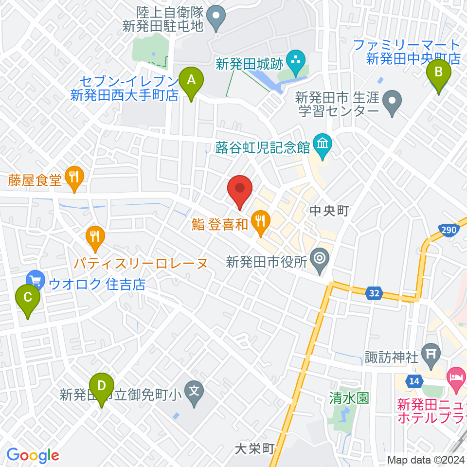 新発田ジャズ喫茶BIRD周辺のコンビニエンスストア一覧地図