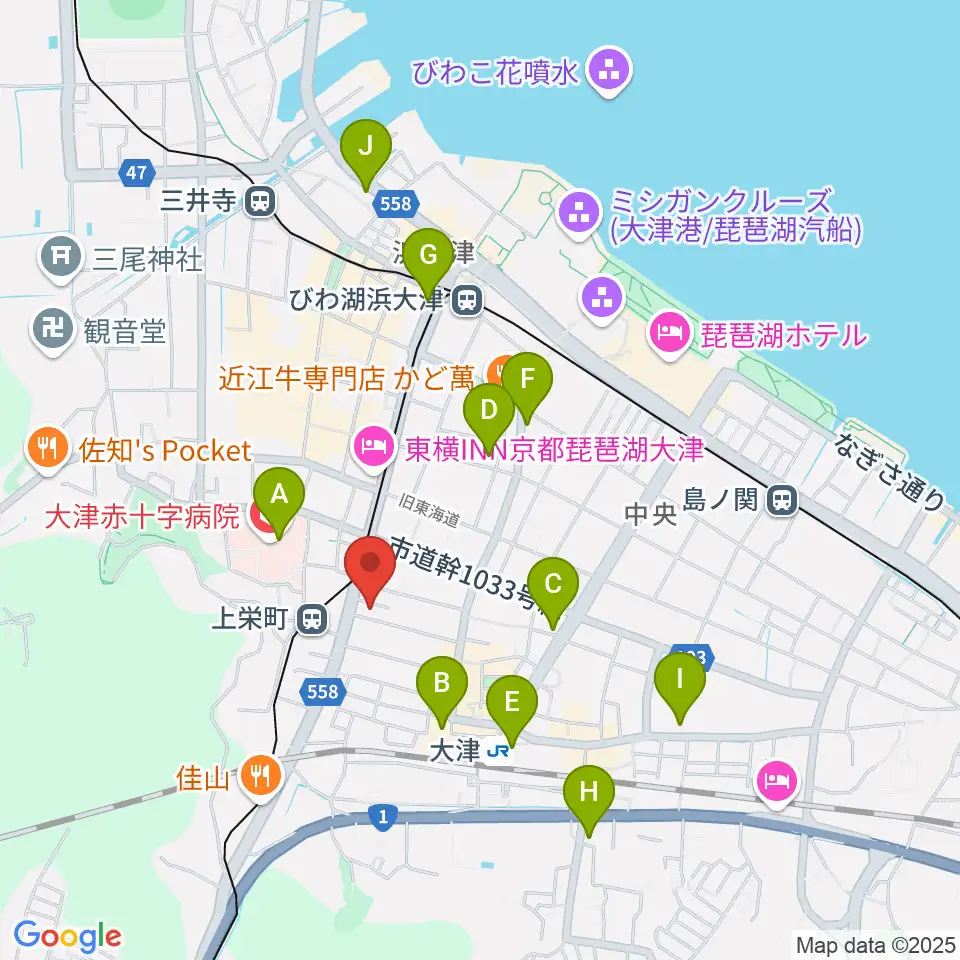 奏美ホール周辺のコンビニエンスストア一覧地図