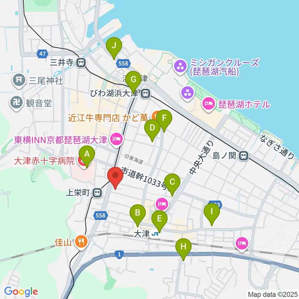 奏美ホール周辺のコンビニエンスストア一覧地図
