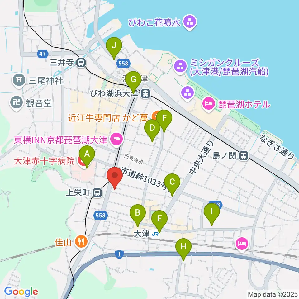 奏美ホール 防音練習室周辺のコンビニエンスストア一覧地図