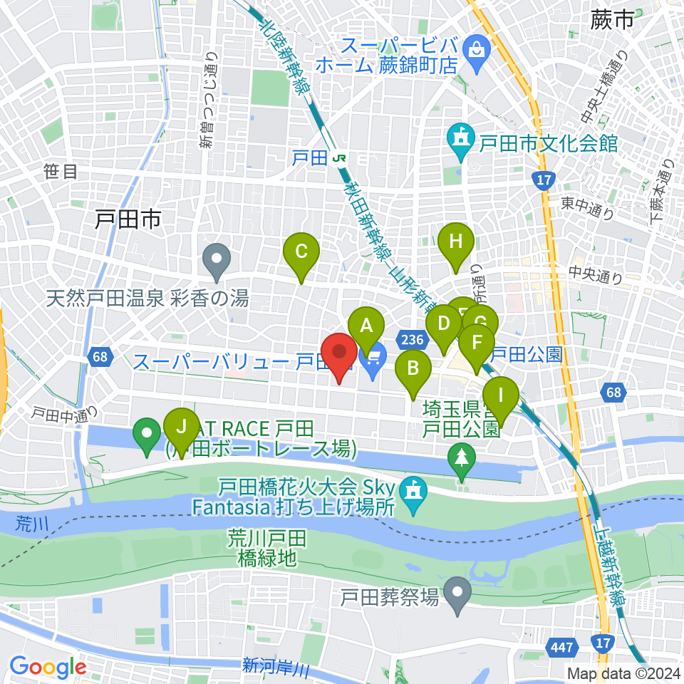 さくらパル 新曽南多世代交流館周辺のコンビニエンスストア一覧地図