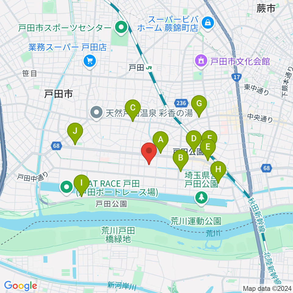 さくらパル 新曽南多世代交流館周辺のコンビニエンスストア一覧地図