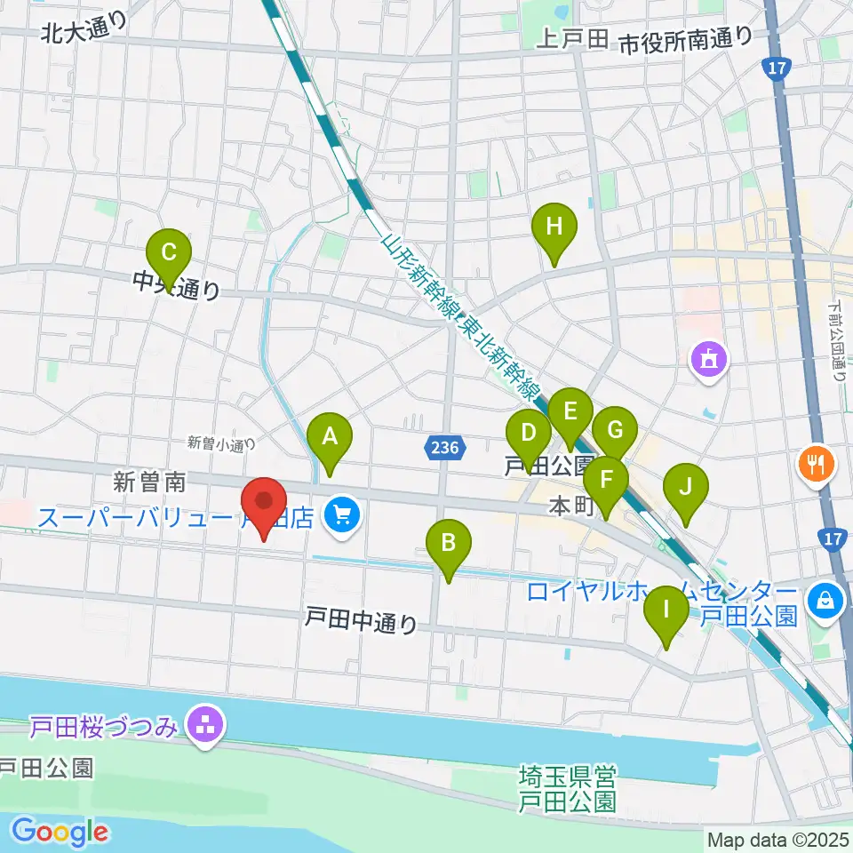 さくらパル 新曽南多世代交流館周辺のコンビニエンスストア一覧地図