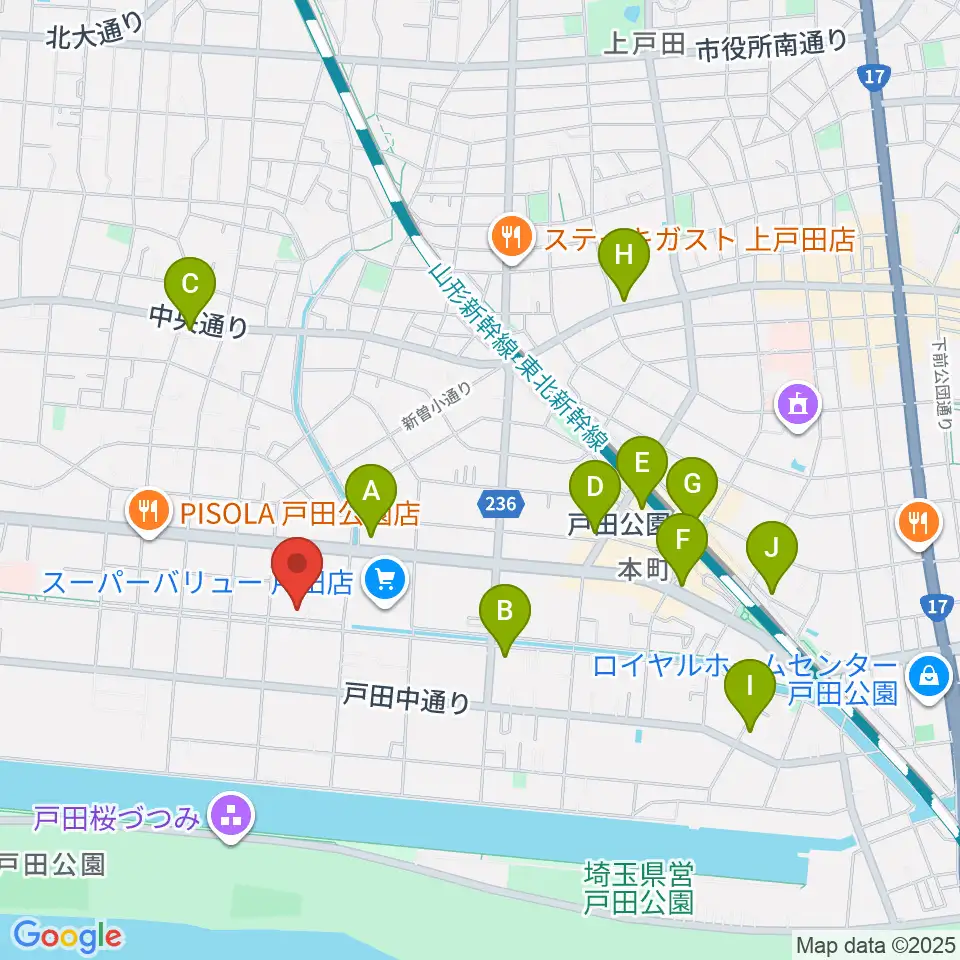 さくらパル 新曽南多世代交流館周辺のコンビニエンスストア一覧地図
