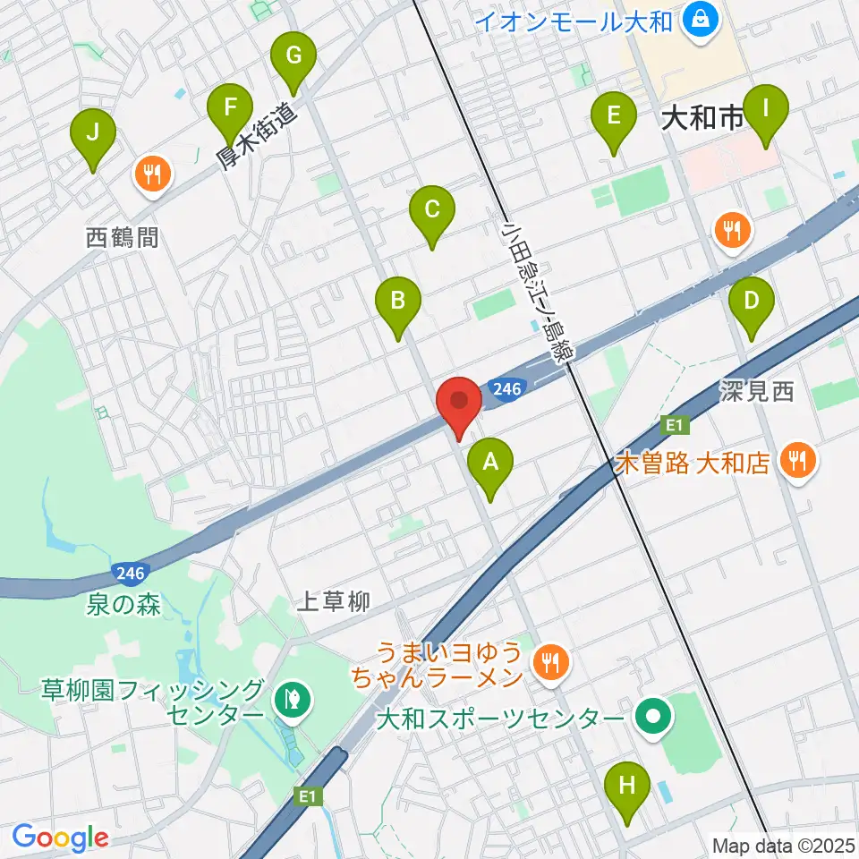 ウイスタリアピアノ周辺のコンビニエンスストア一覧地図