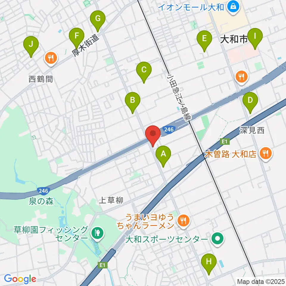 ウイスタリアピアノ周辺のコンビニエンスストア一覧地図