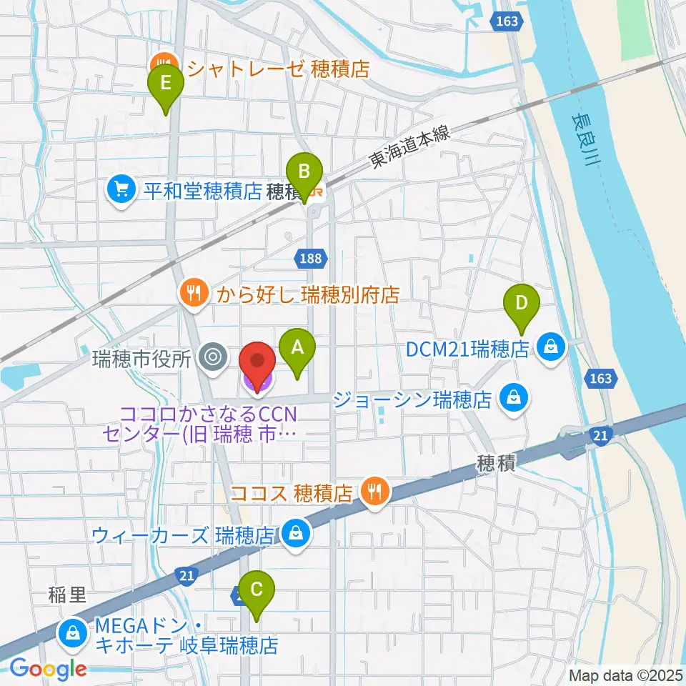 ココロかさなるCNNセンター周辺のコンビニエンスストア一覧地図