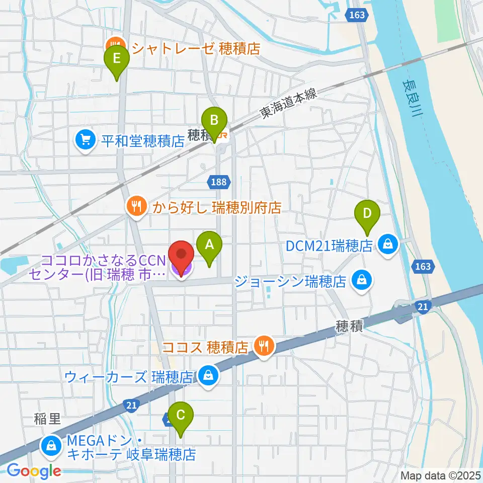 ココロかさなるCNNセンター周辺のコンビニエンスストア一覧地図