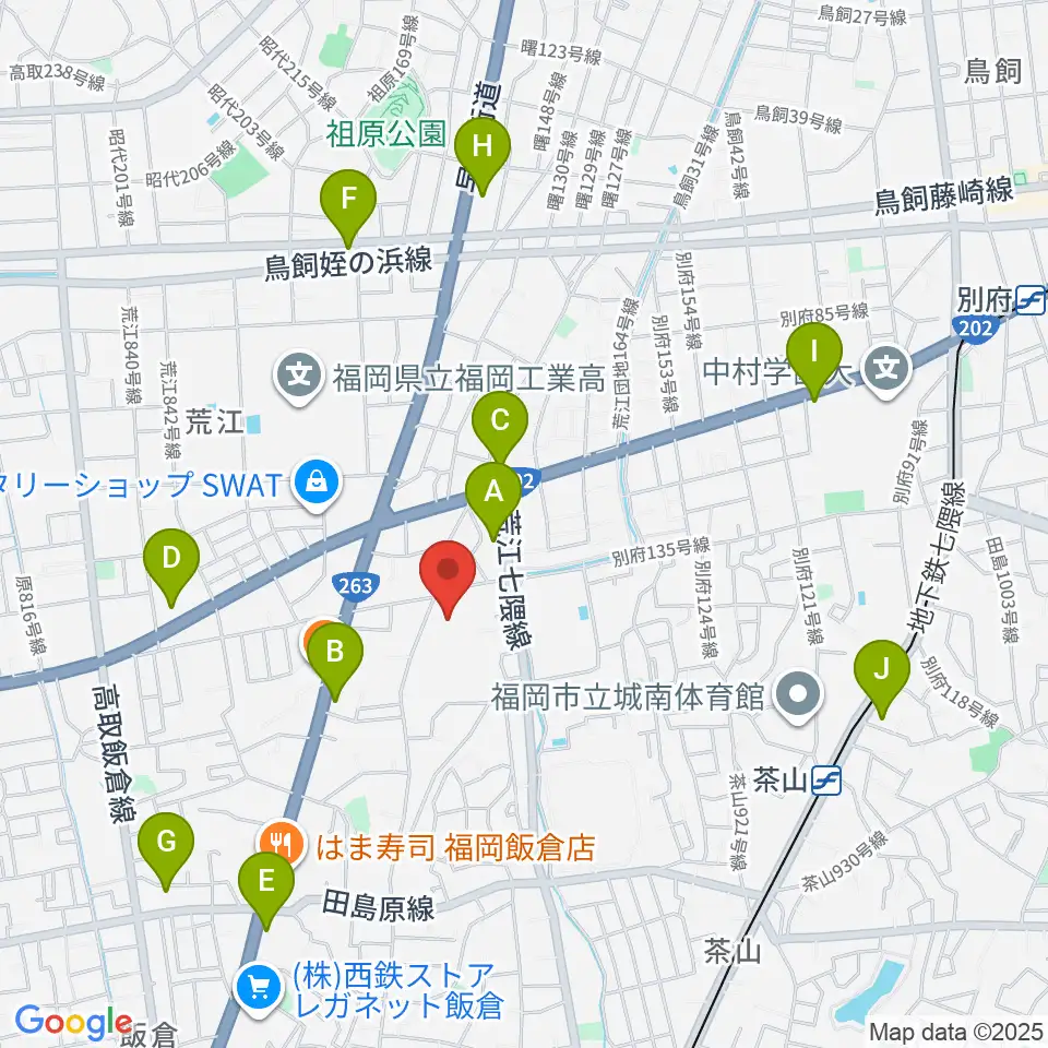 末永文化センター周辺のコンビニエンスストア一覧地図