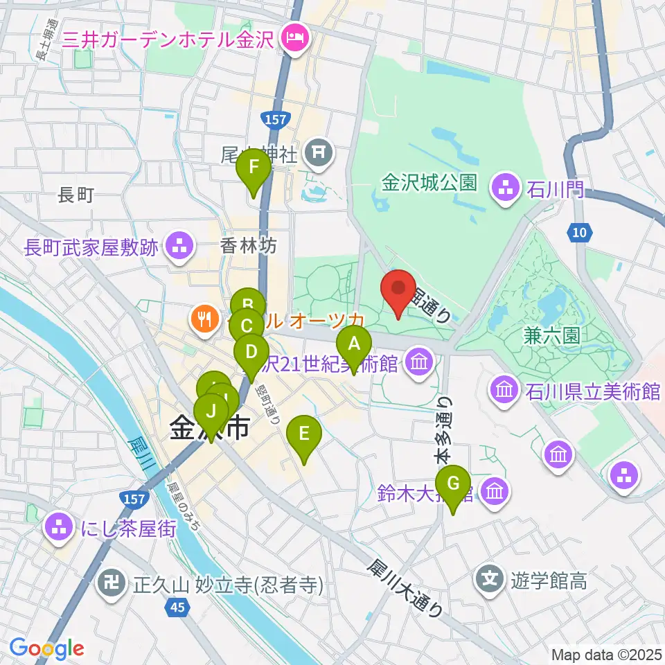 しいのき迎賓館周辺のコンビニエンスストア一覧地図